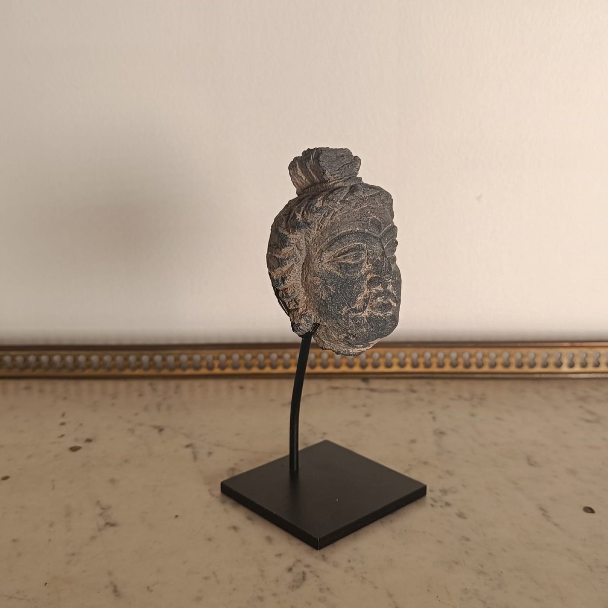 Art gréco-bouddhique du Gandhara, tête de Bodhisattva, Ier siècle BC-IVeme AD -photo-3