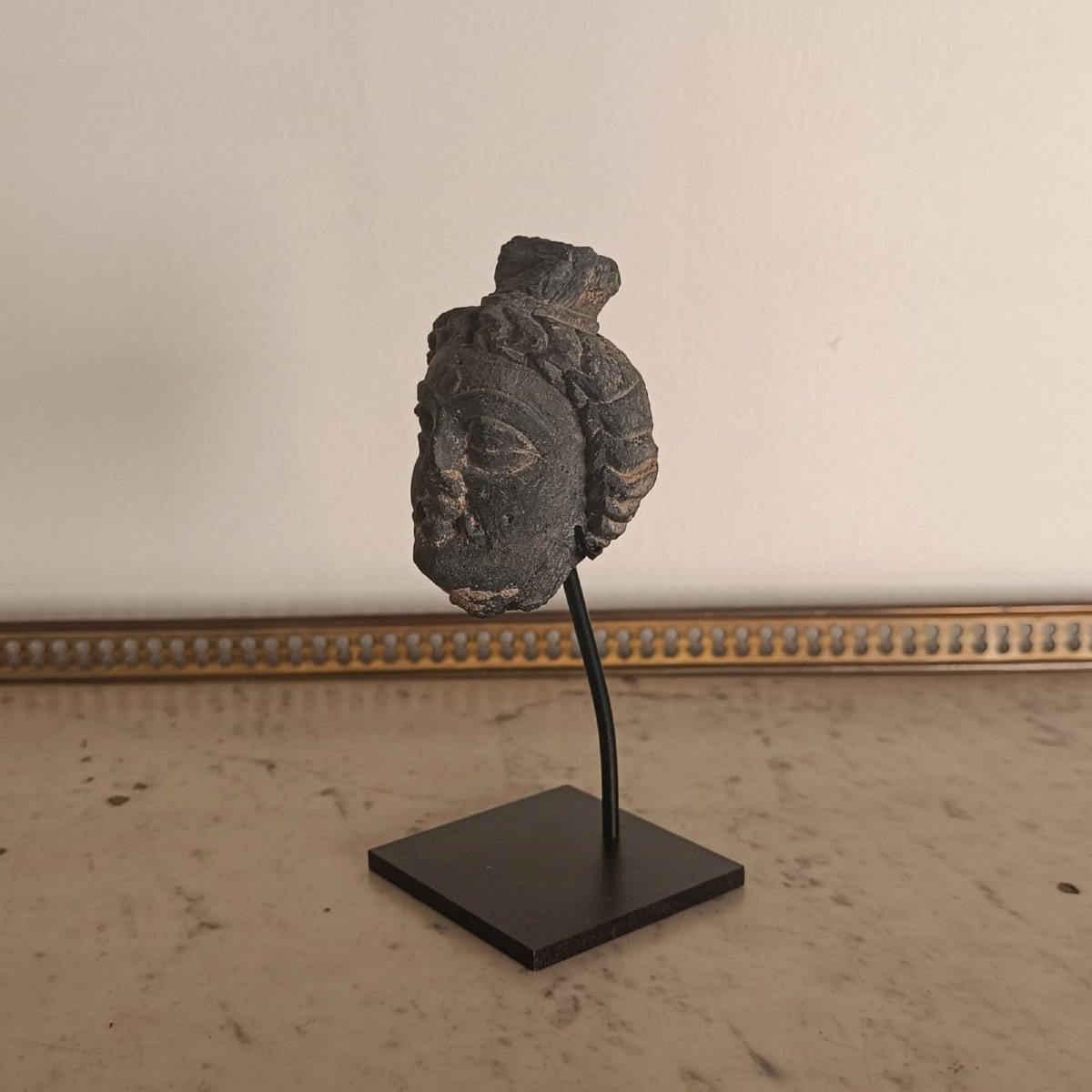 Art gréco-bouddhique du Gandhara, tête de Bodhisattva, Ier siècle BC-IVeme AD -photo-4