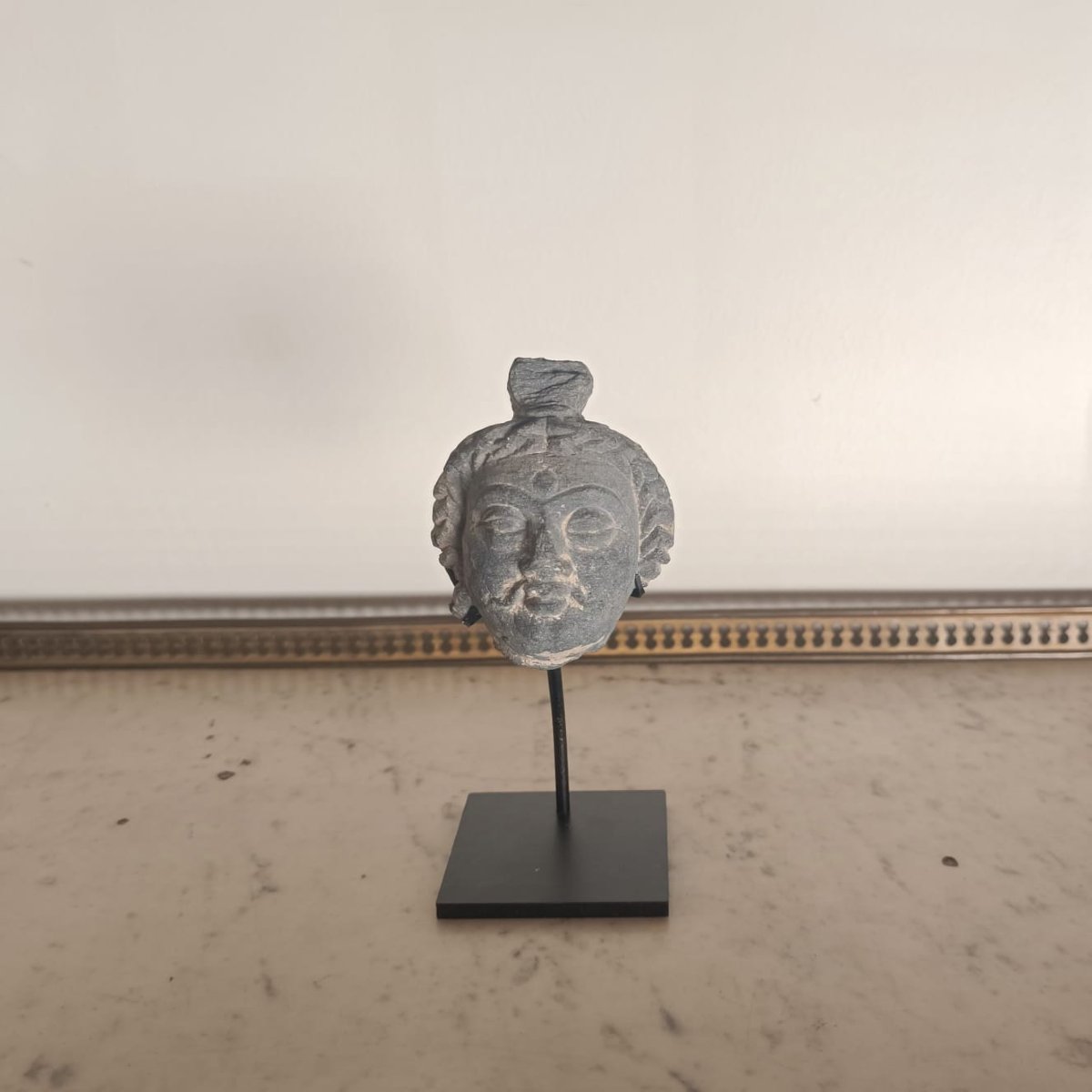 Art gréco-bouddhique du Gandhara, tête de Bodhisattva, Ier siècle BC-IVeme AD 