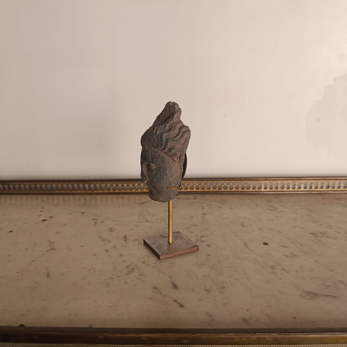 Art gréco-bouddhique du Gandhara, tête de Bodhisattva, Ier siècle BC-IVeme AD -photo-3