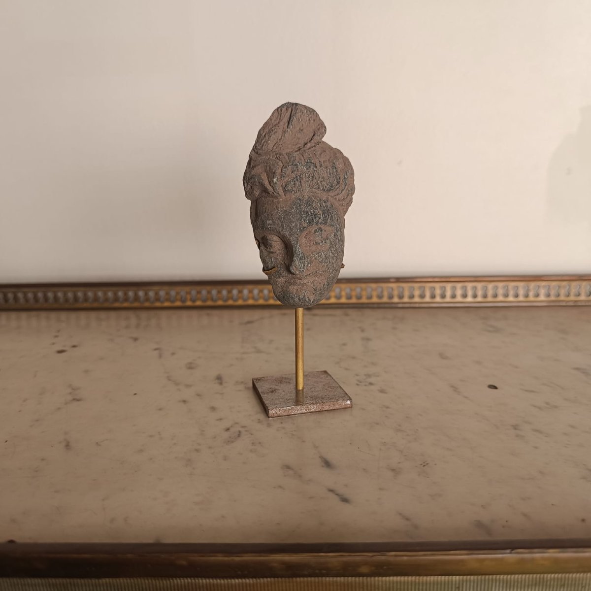 Art gréco-bouddhique du Gandhara, tête de Bodhisattva, Ier siècle BC-IVeme AD 