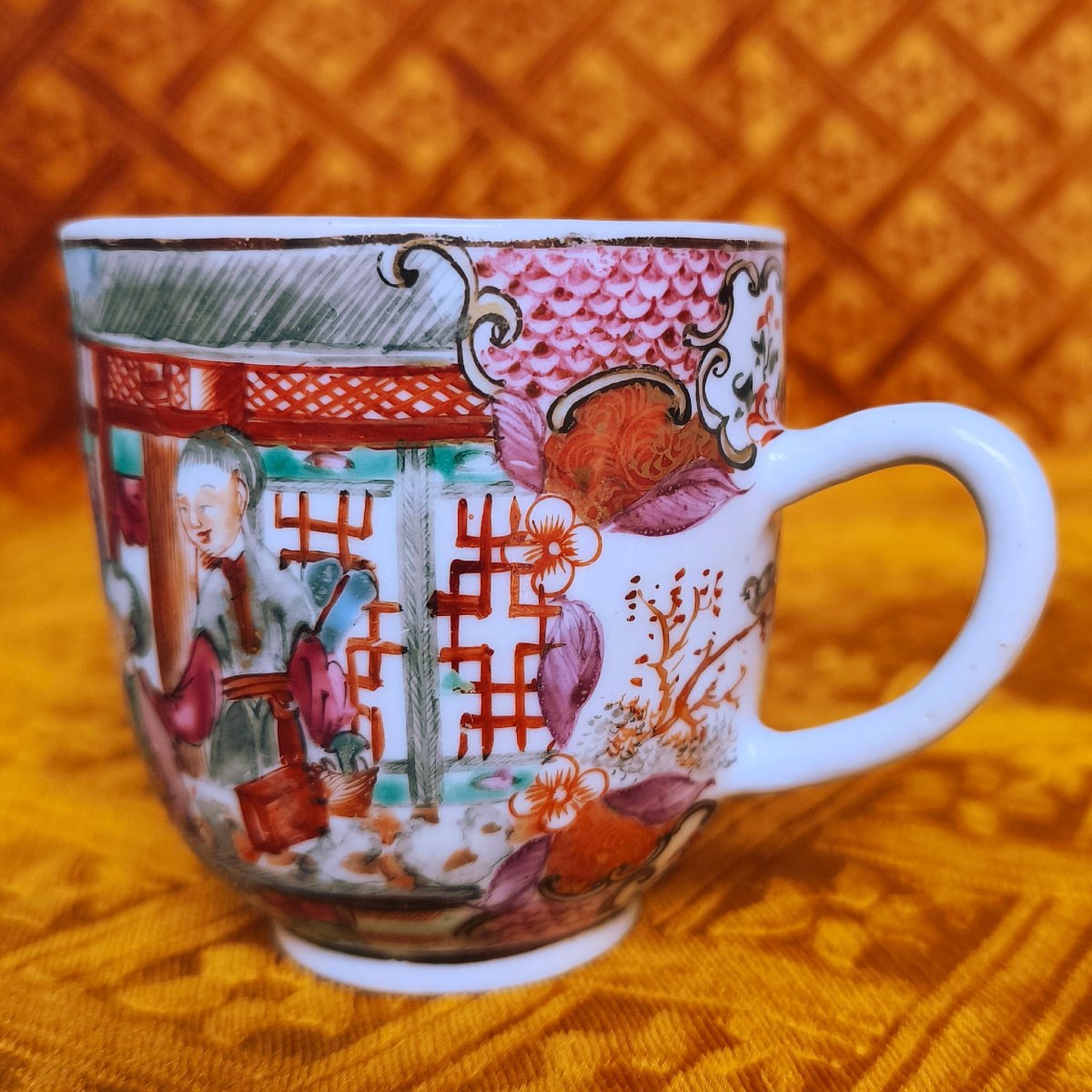China, Qianlong, Export Cup And Saucer-photo-4