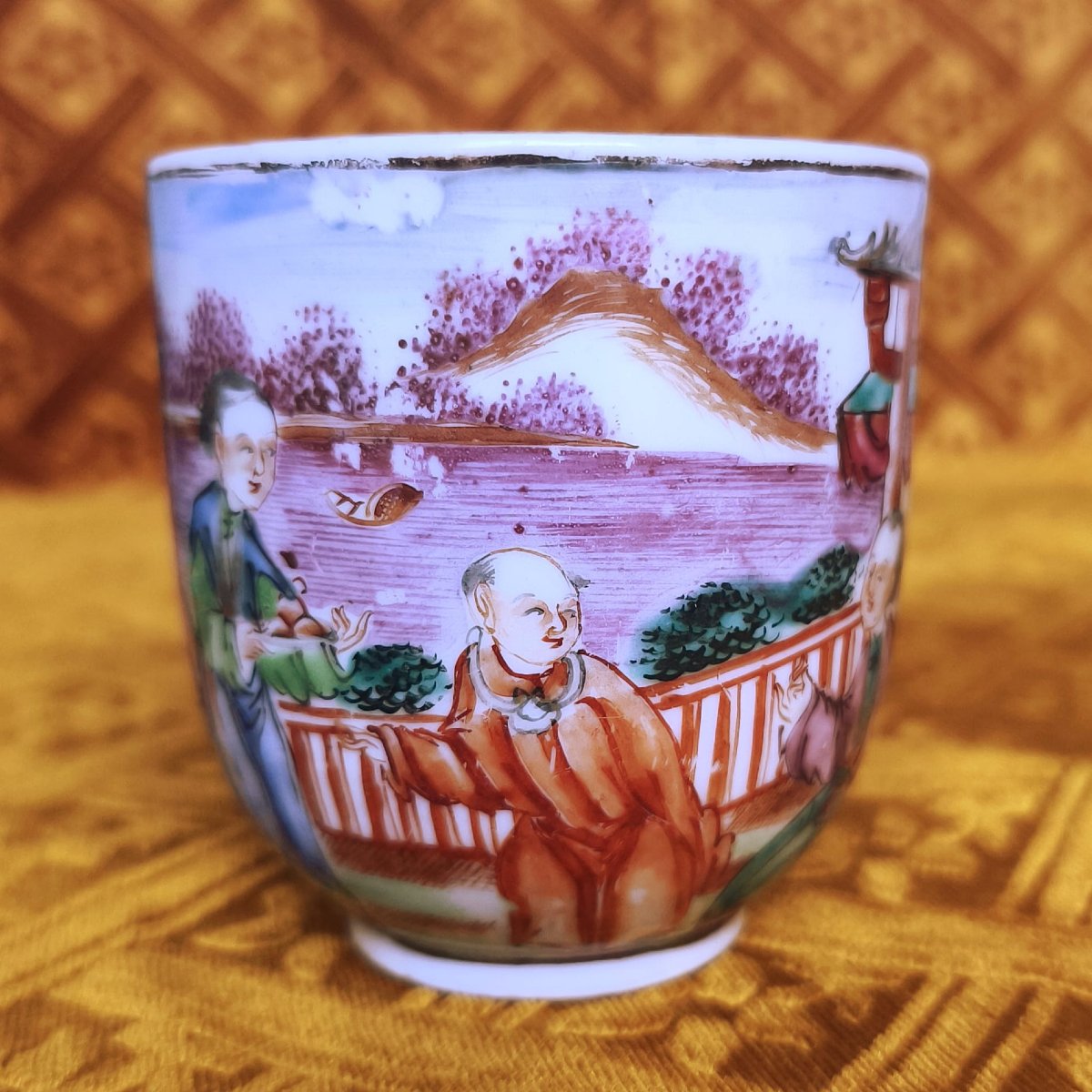China, Qianlong, Export Cup And Saucer-photo-2