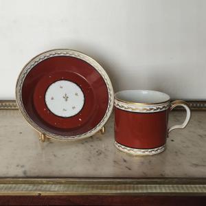 Manufacture du duc d'Orléans, Pont aux Choux, c.1793, tasse litron et soucoupe 