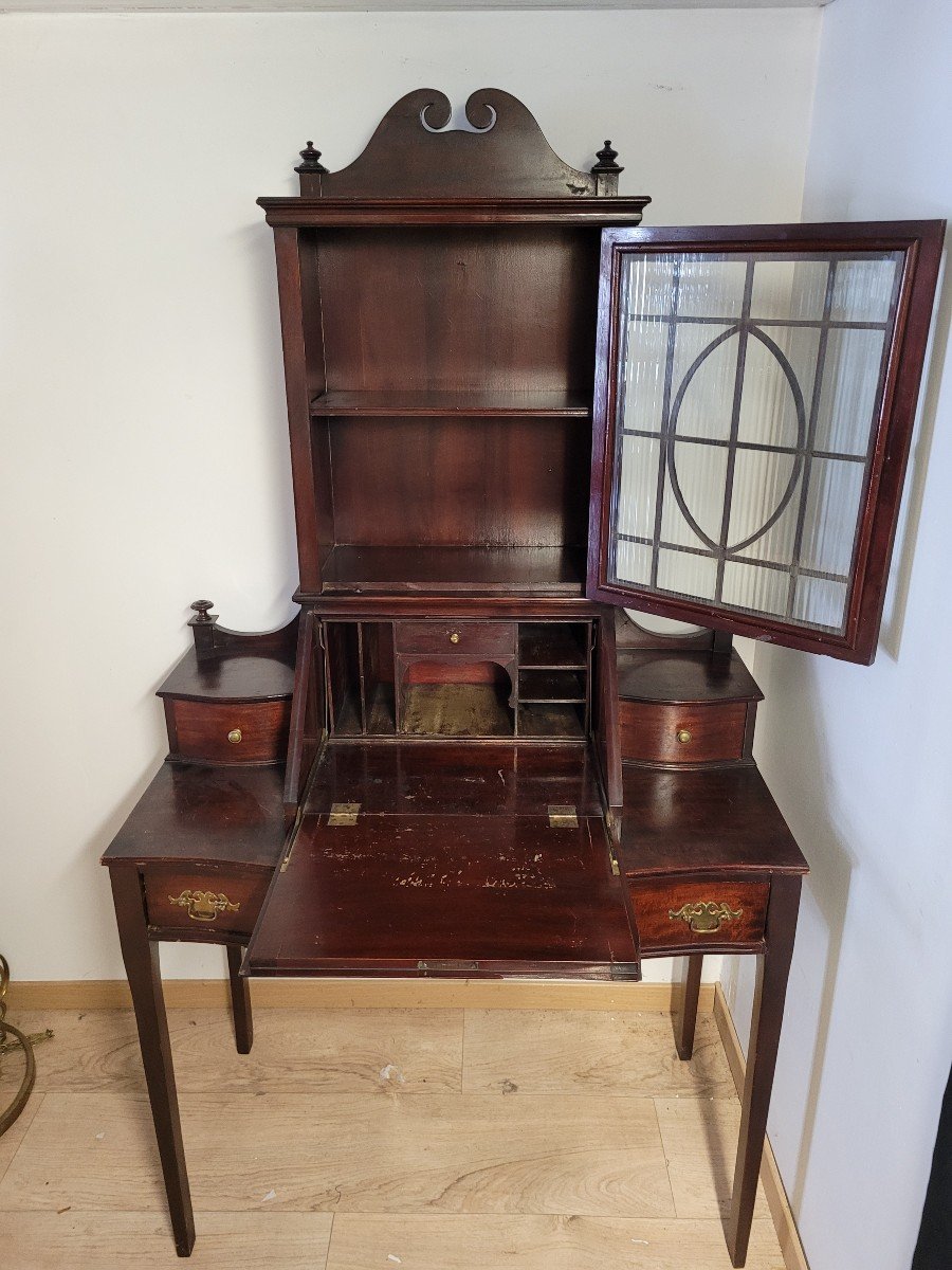 North American Style Tiered Desk Late Nineteenth Century-photo-4