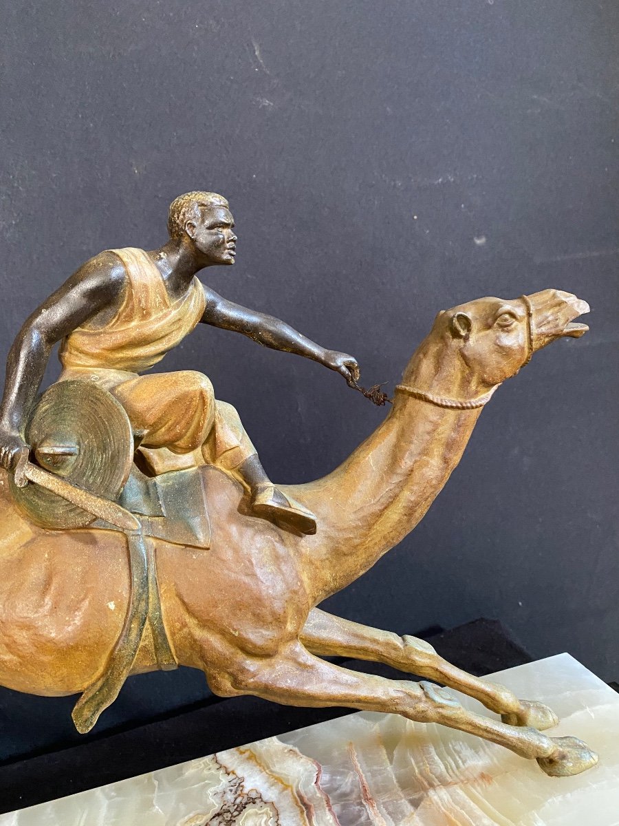 Impressive Orientalist Art Deco Sculpture-photo-2