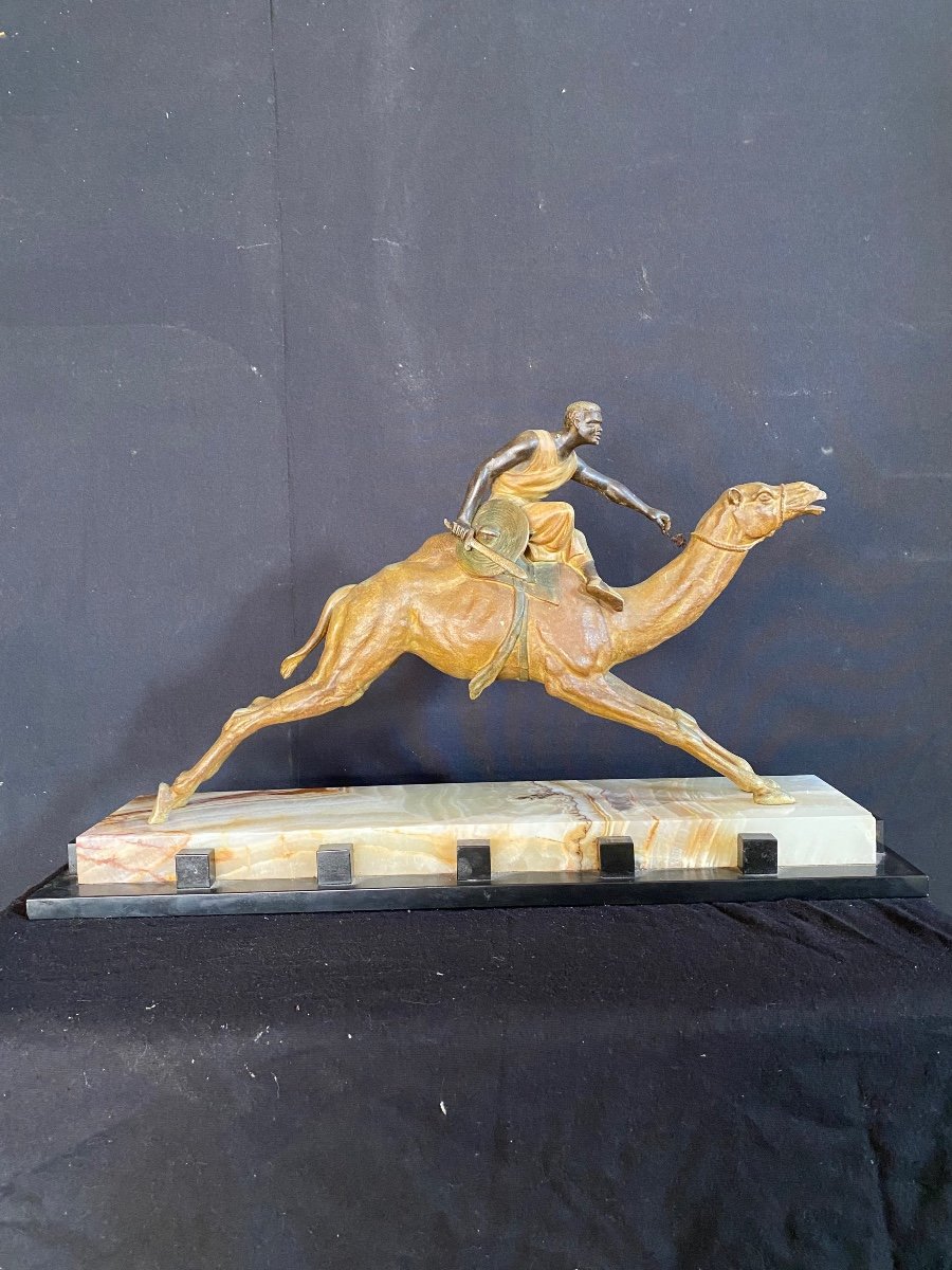 Impressive Orientalist Art Deco Sculpture