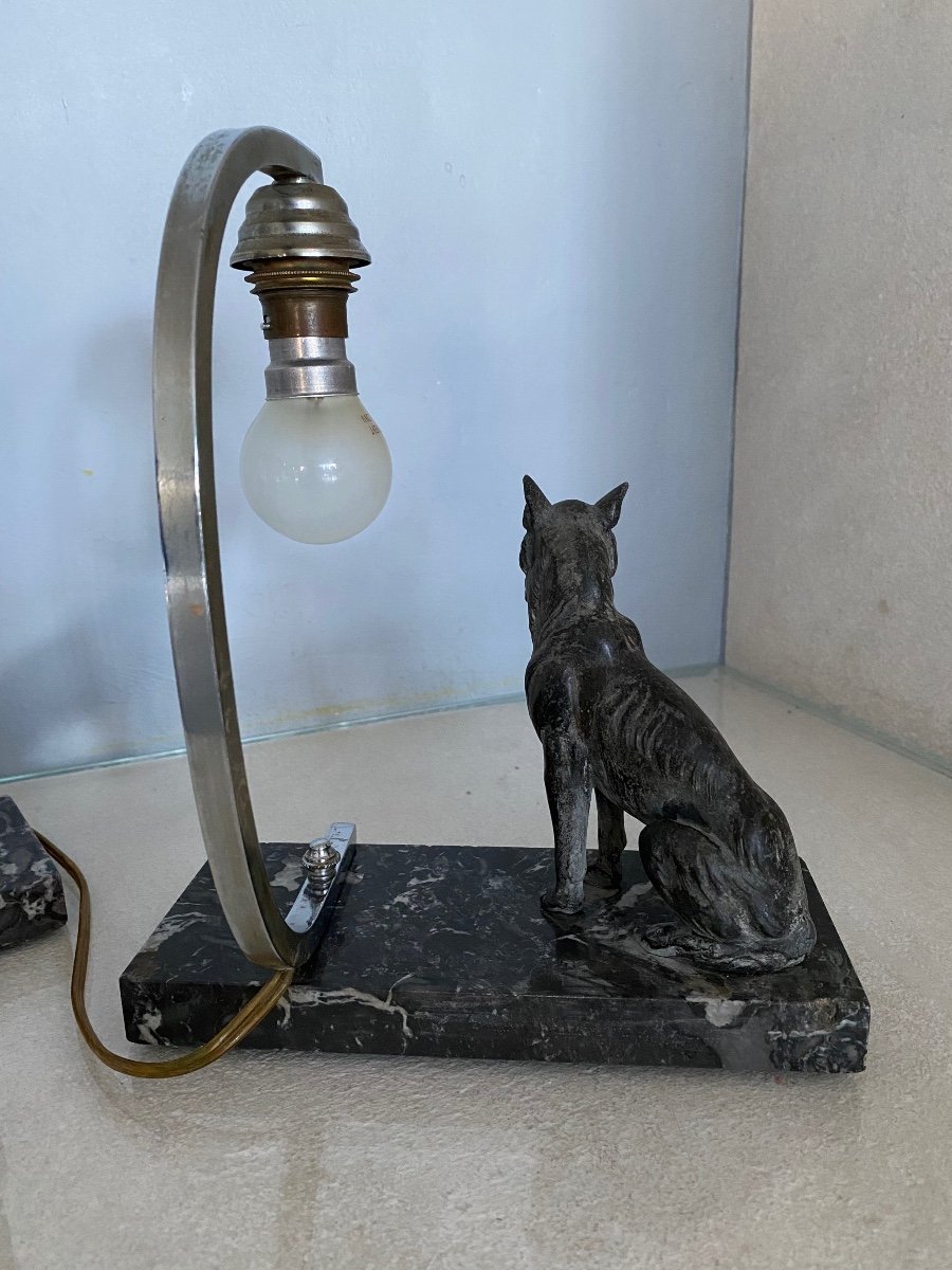 Pair Of Dog Lamps-photo-1