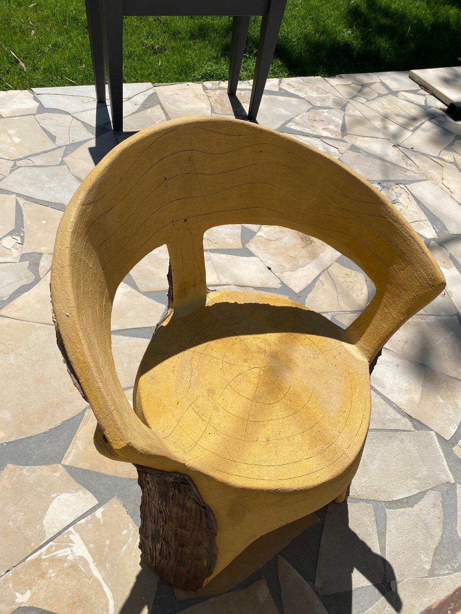 Garden Furniture Imitating Concrete Tree Trunks-photo-4