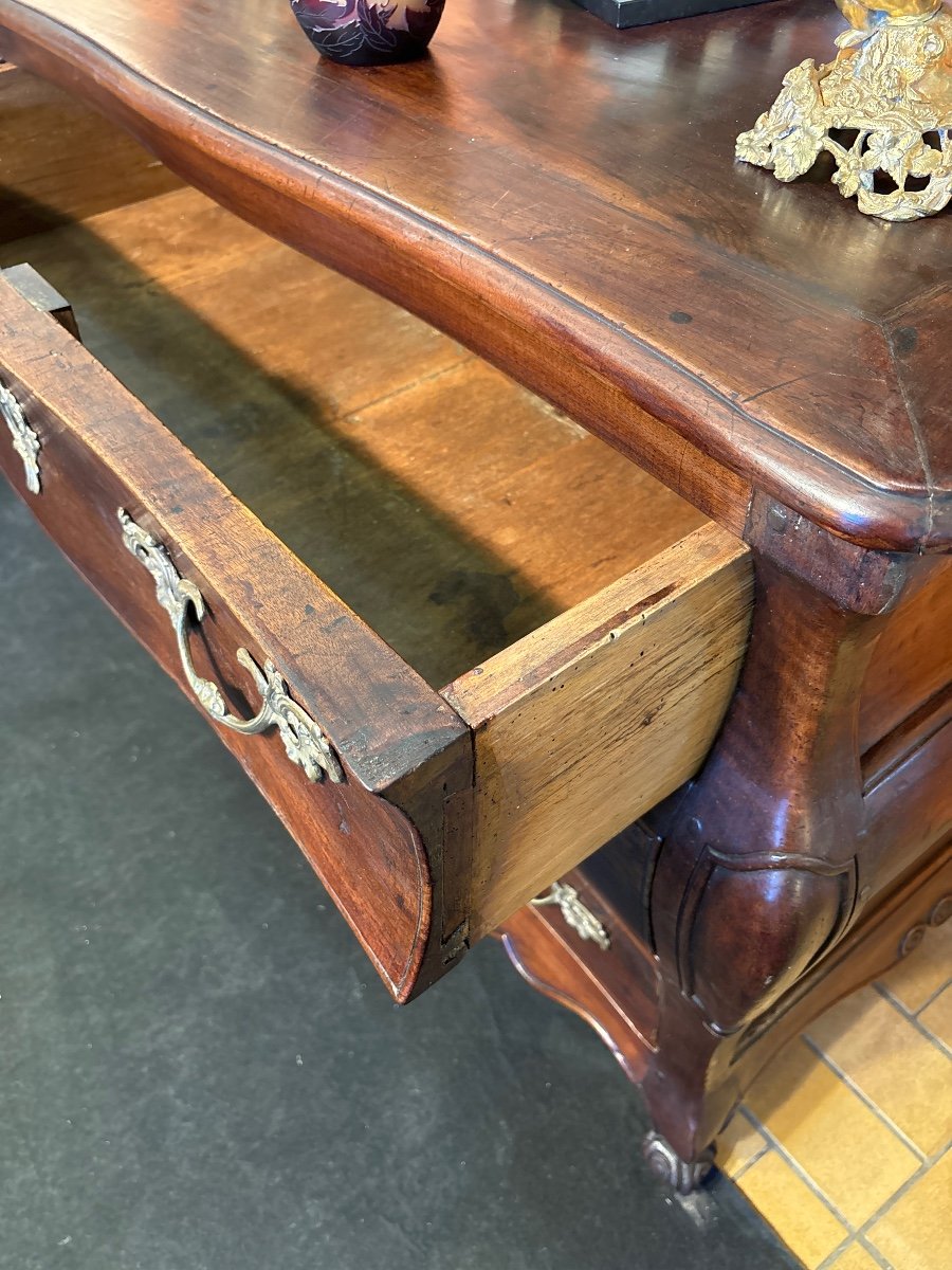 Louis XV Period Chest Of Drawers Walnut-photo-2