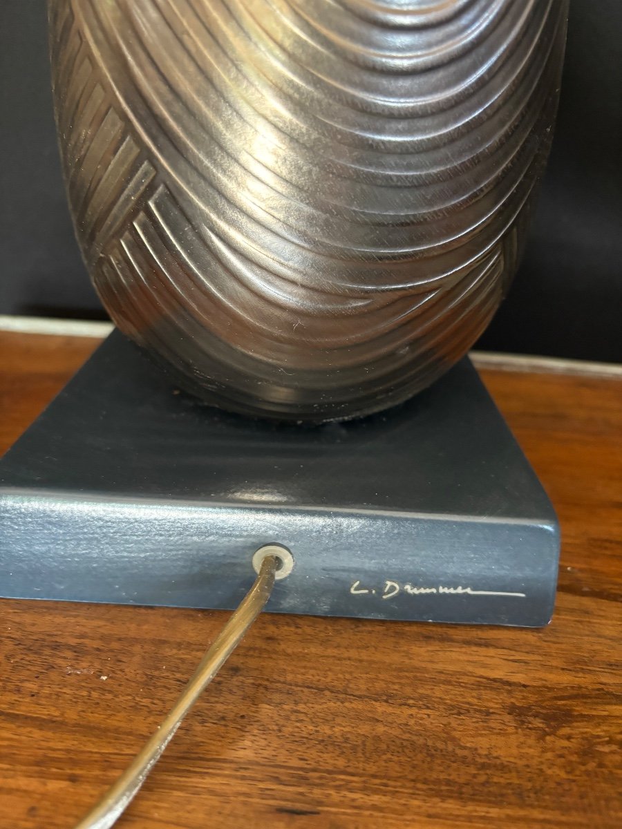 Importante Lampe Céramique Louis. Drimmer 