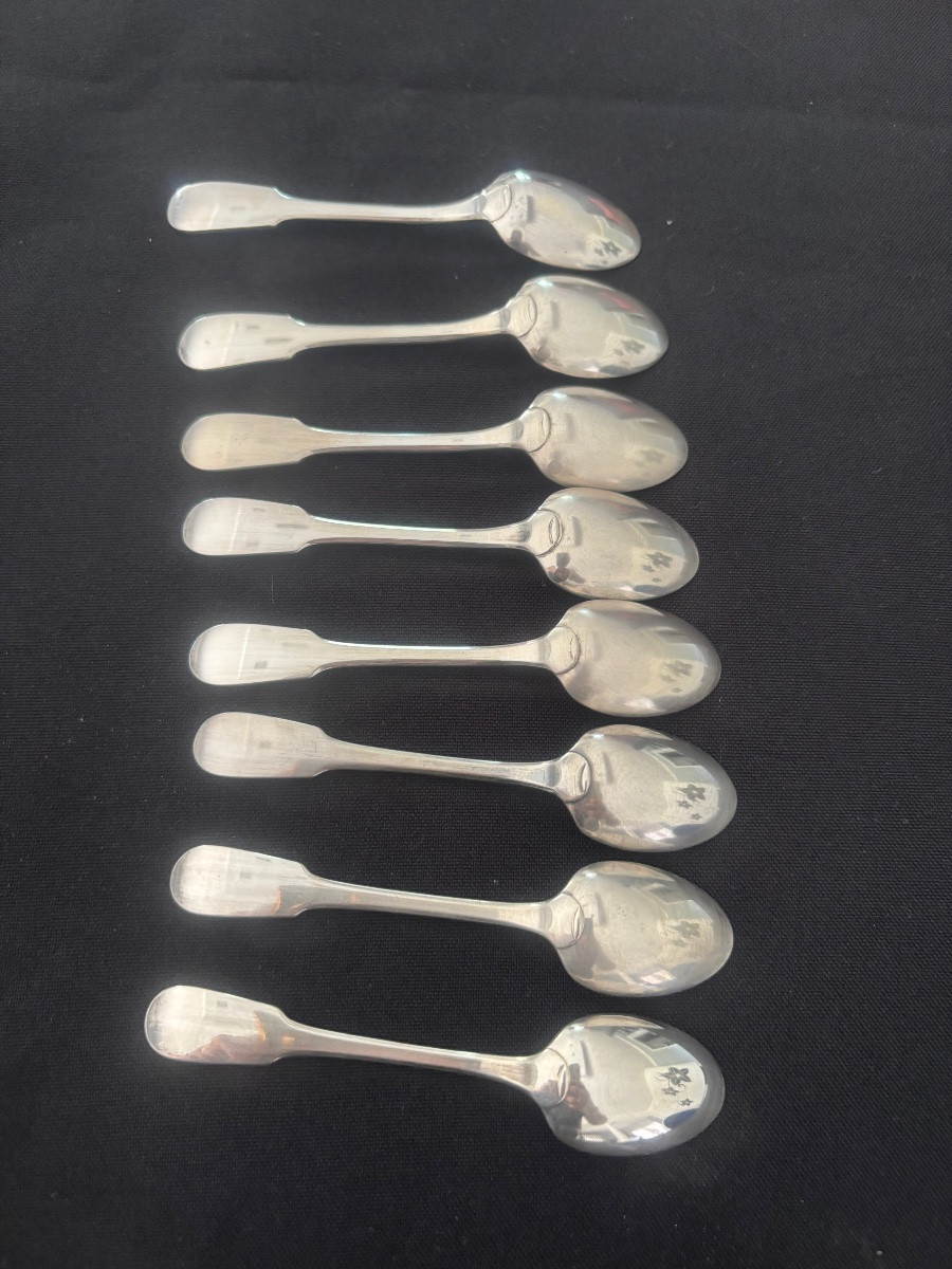 8 Christofle Espresso Spoons -photo-2