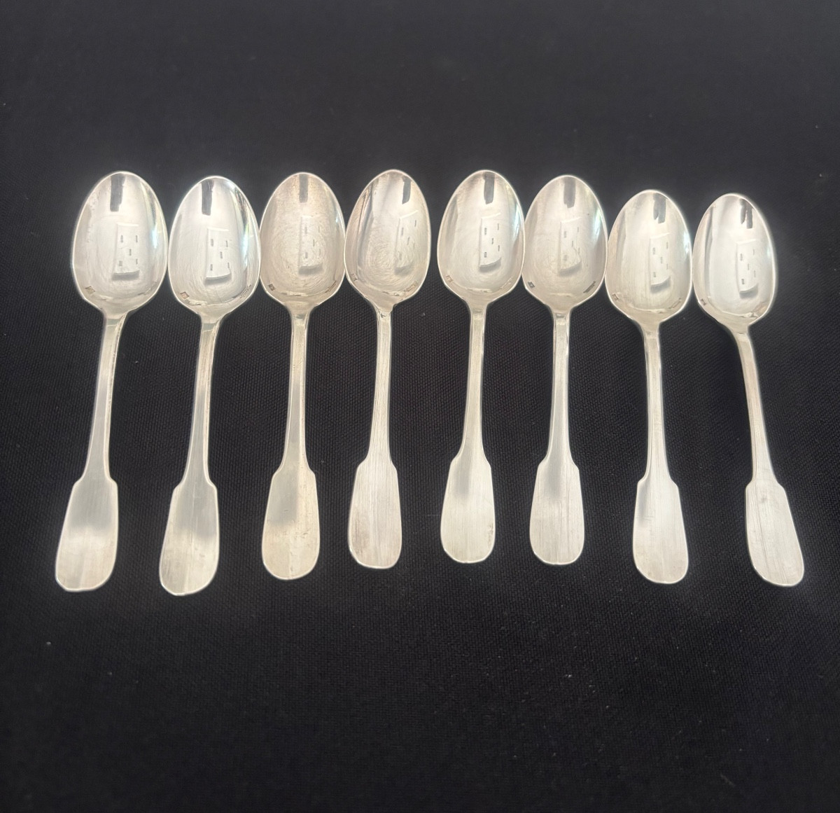 8 Christofle Espresso Spoons 