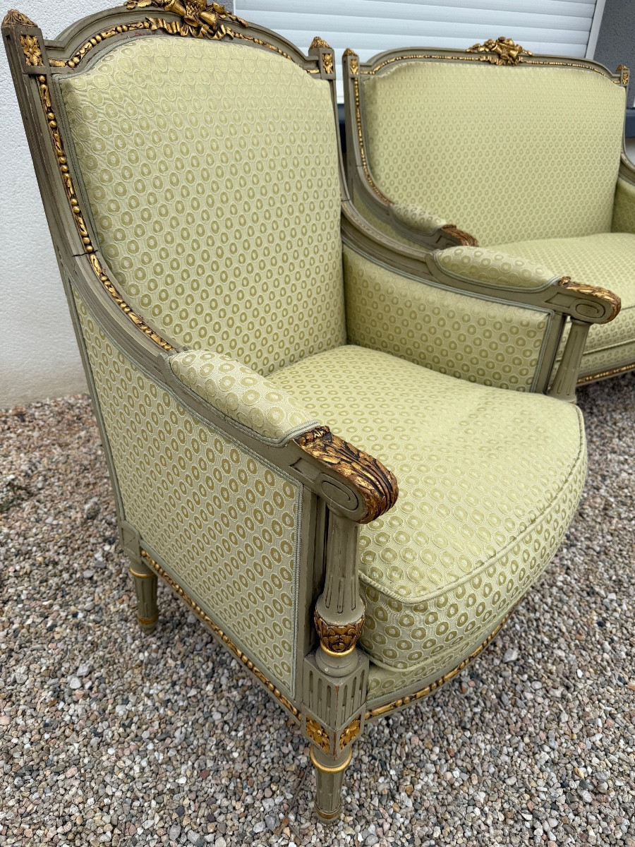Louis XVI Style Armchair Living Room -photo-3