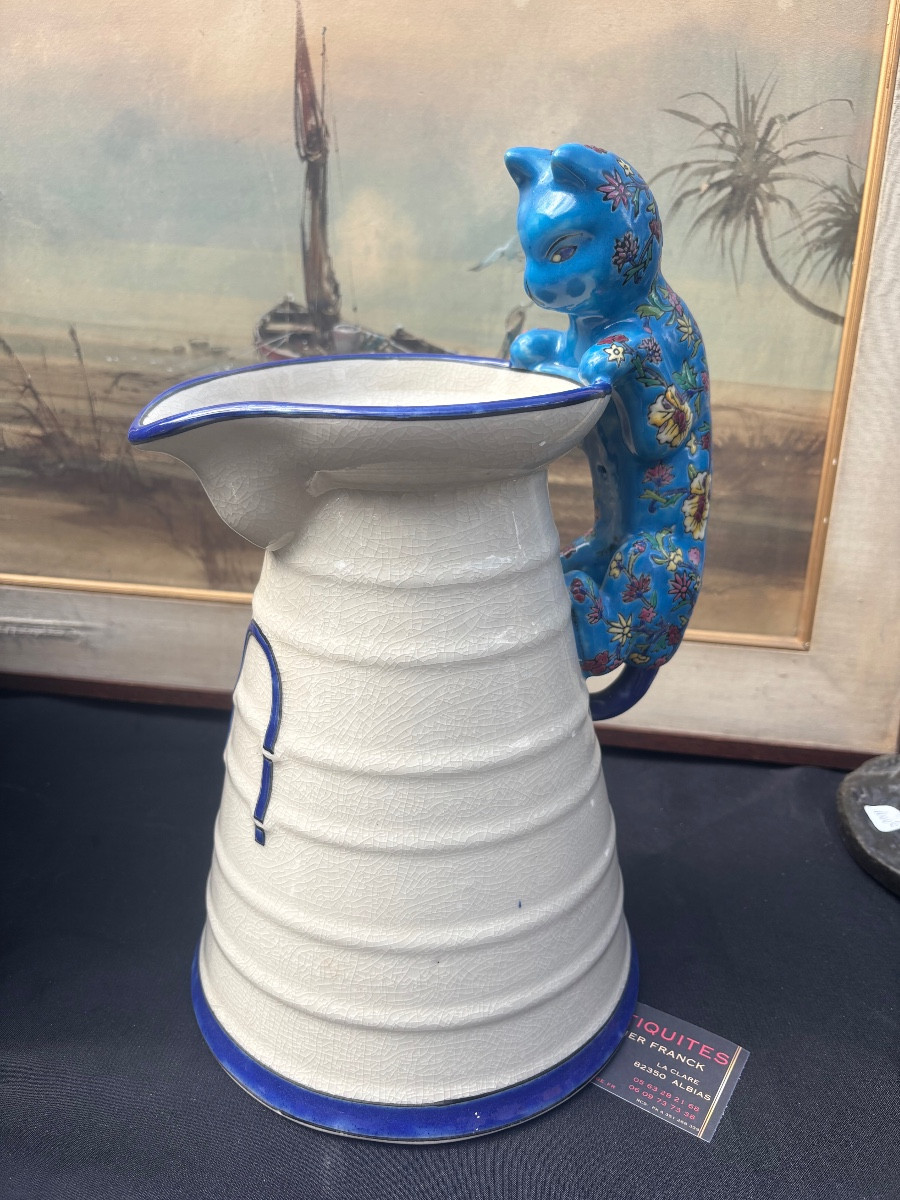 Louviére Enamel Pitcher