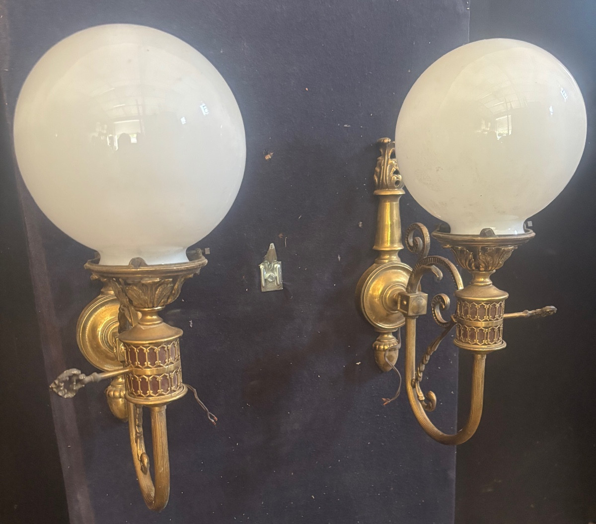 Paire d’appliques style Restauration 
