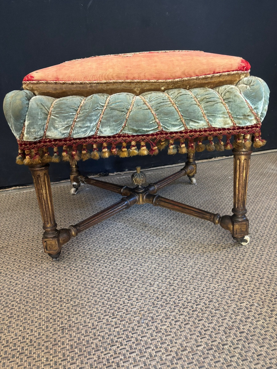 Tabouret époque Napoléon lll-photo-2