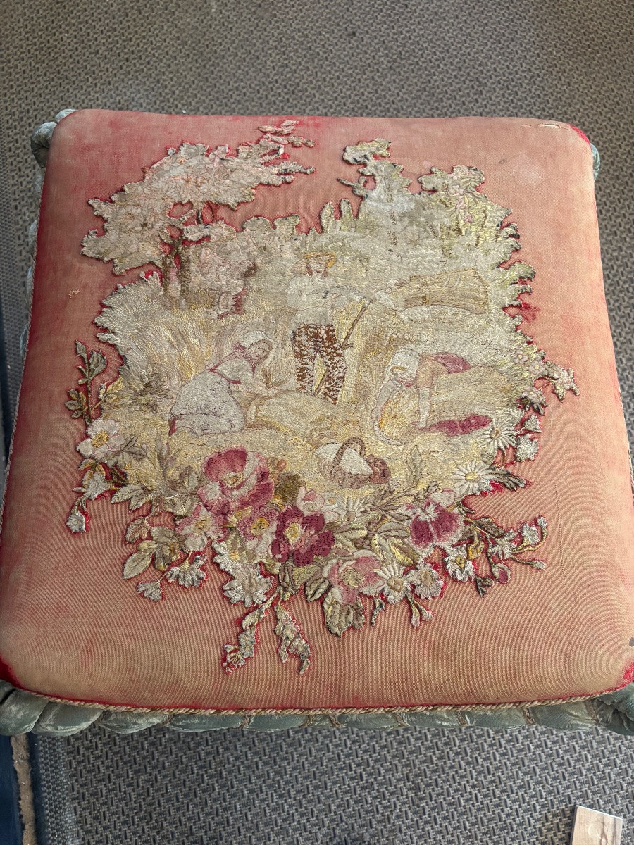 Tabouret époque Napoléon lll-photo-1