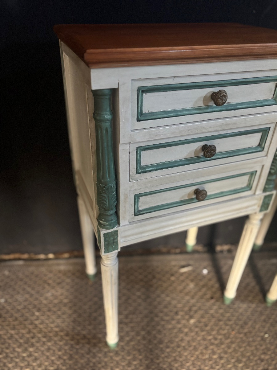 Paire de chevets de style Louis XVI -photo-2