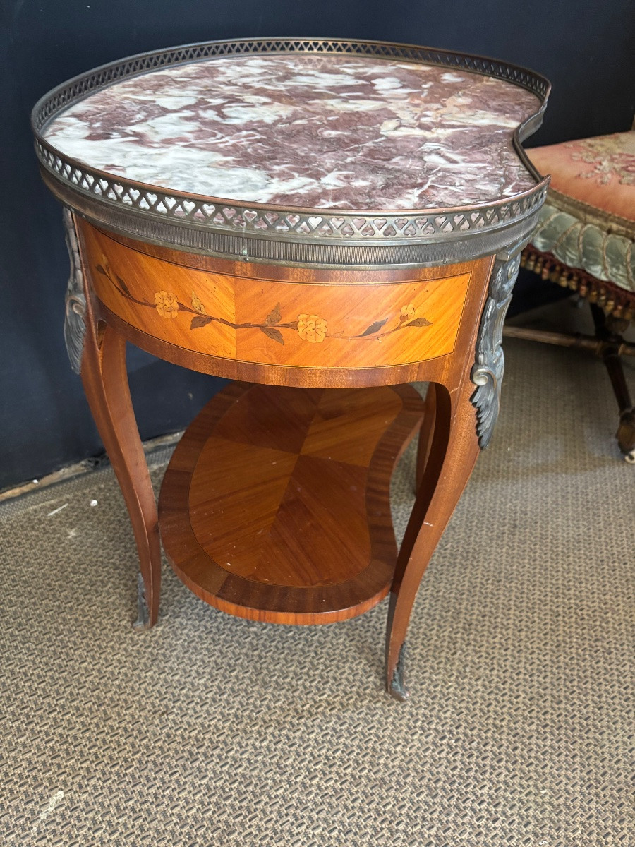 Importante paire de chevets rognons -photo-1