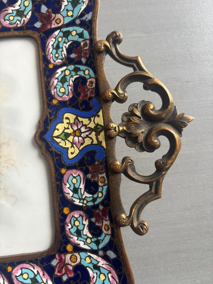 19th Century Cloisonné Porcelain Trinket Dish -photo-4