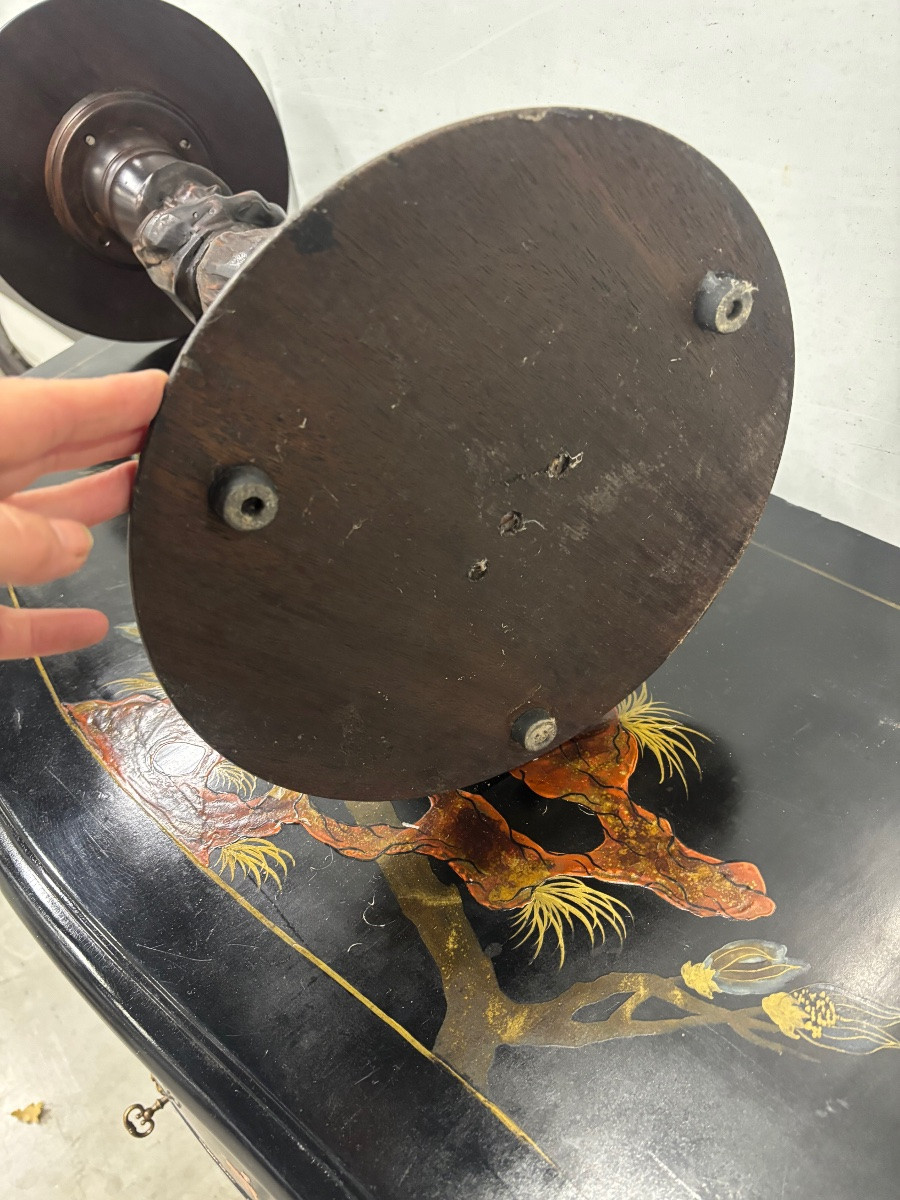 Carved Wooden Pedestal -photo-1