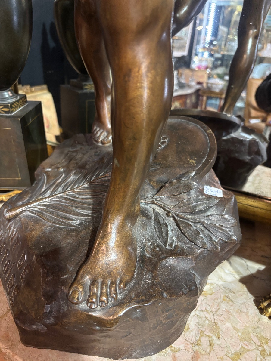 Bronze chant de la victoire P.ponsard H. 100 cm-photo-3