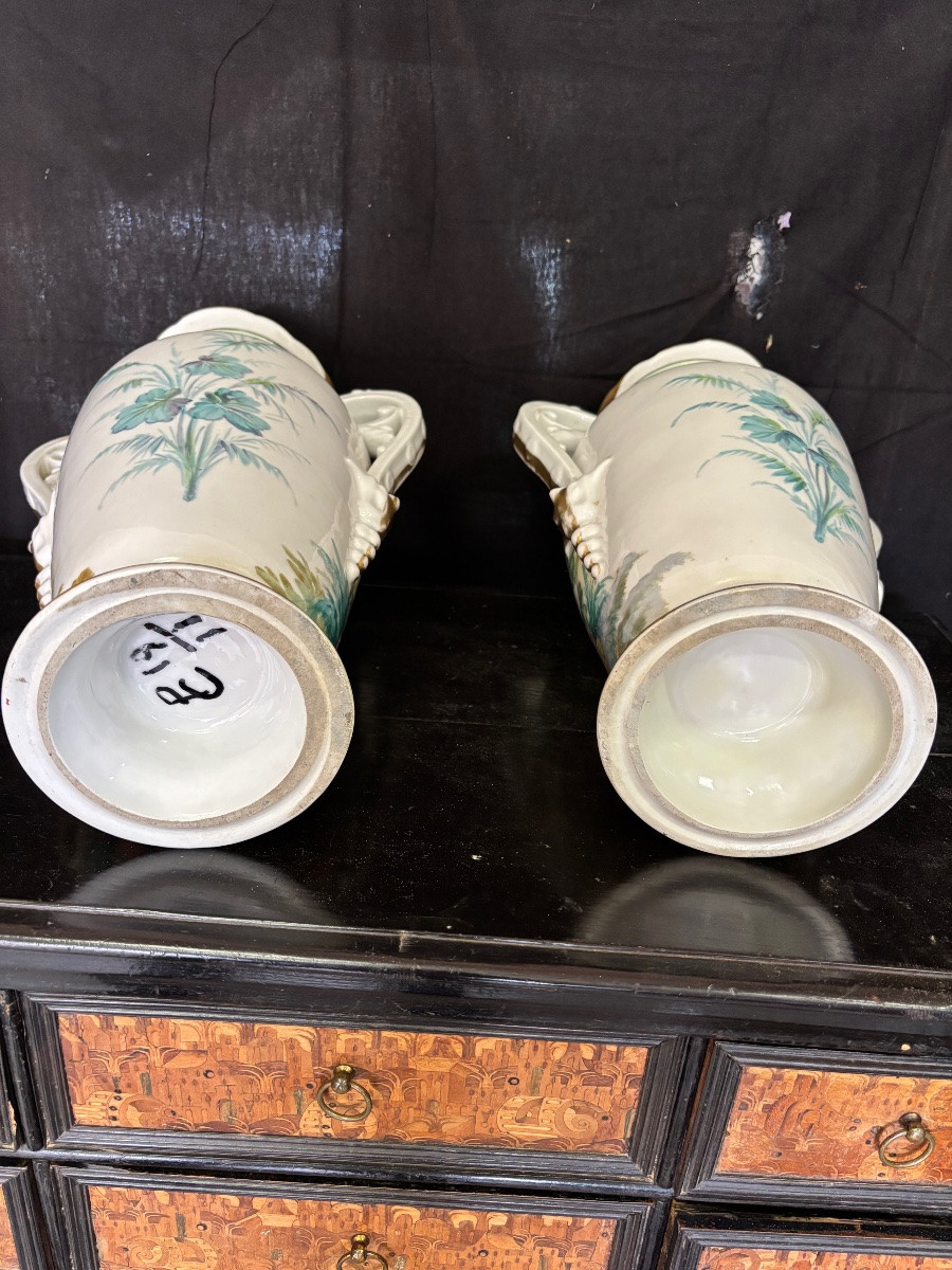 Paire de vases porcelaine Paris -photo-2