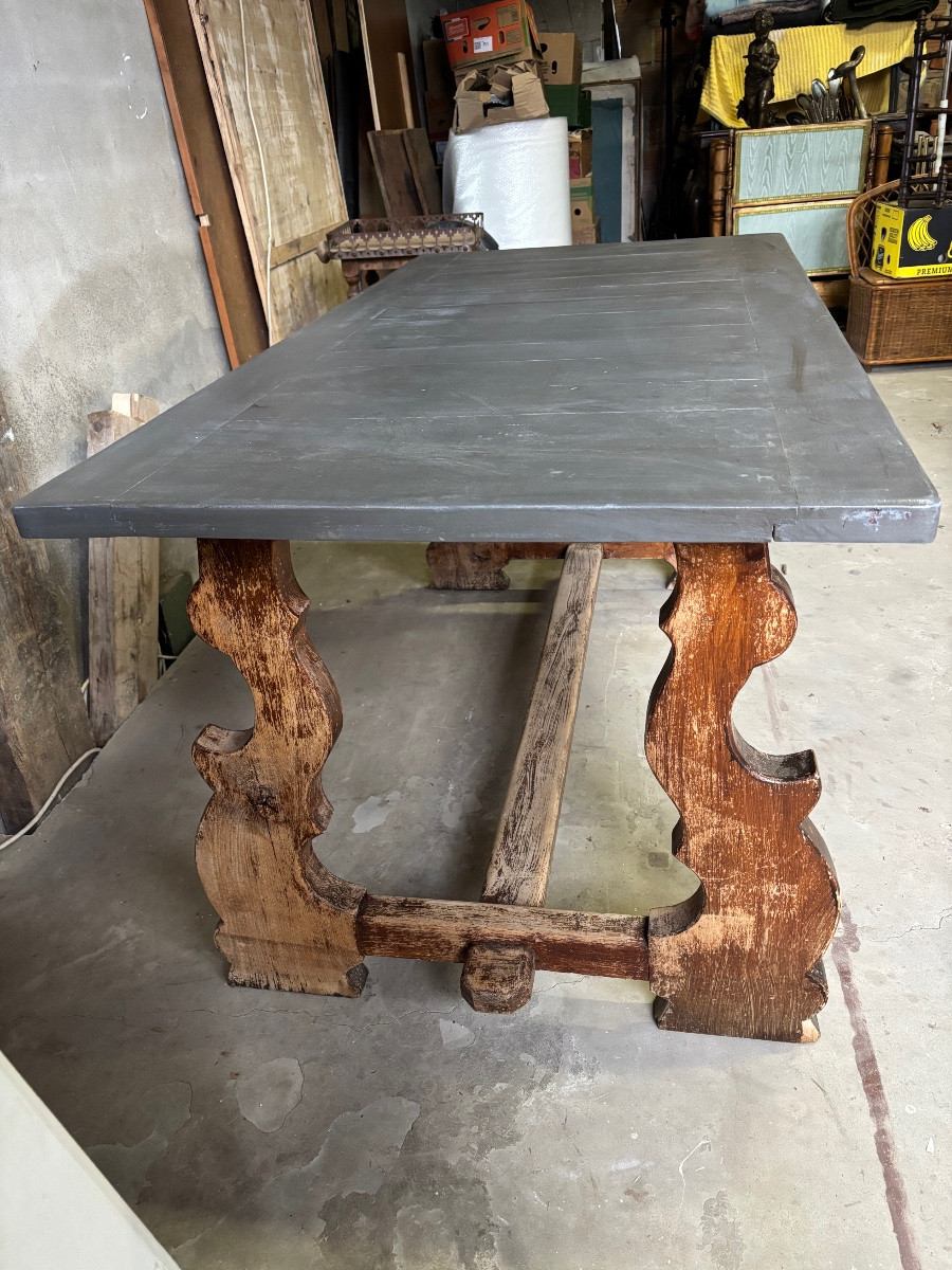 Grey Lacquered Top Table -photo-2