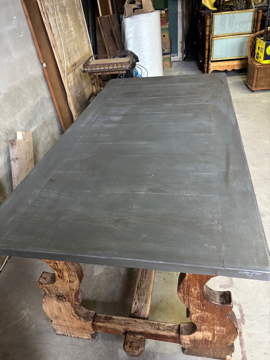 Grey Lacquered Top Table -photo-3