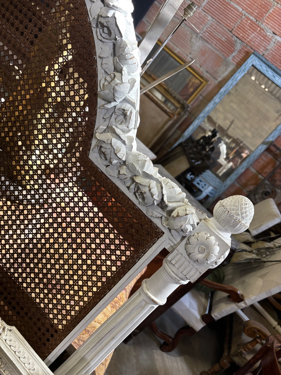 Louis XVI Style Bedroom With Caning -photo-1