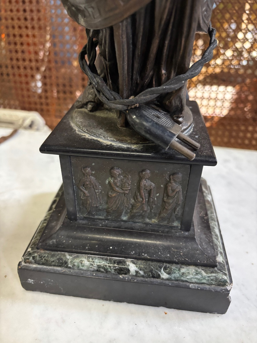 Pair Of Antique-style Women's Candelabras -photo-4