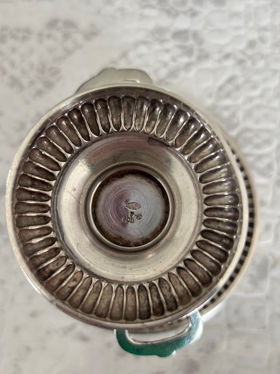 Paire de petits vases Médicis argent massif -photo-2