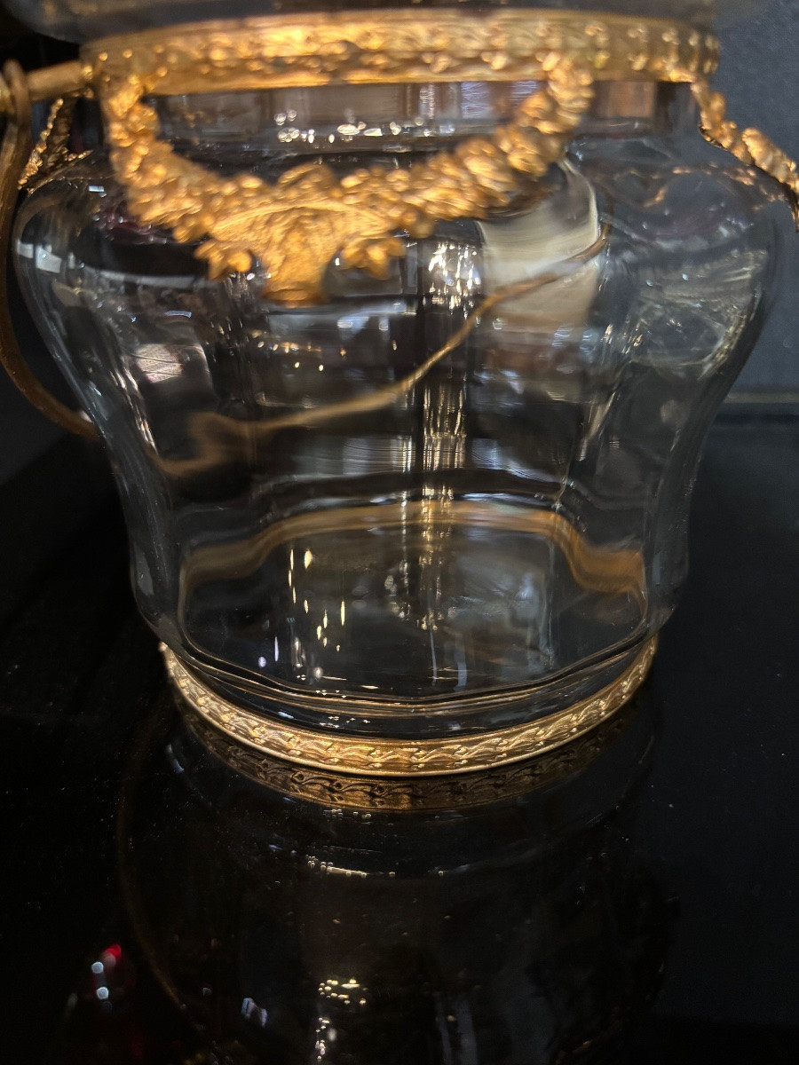 Crystal And Bronze Covered Pot-photo-1