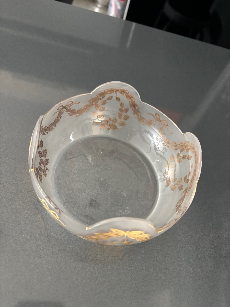 Vide poche cristal et dorure -photo-3