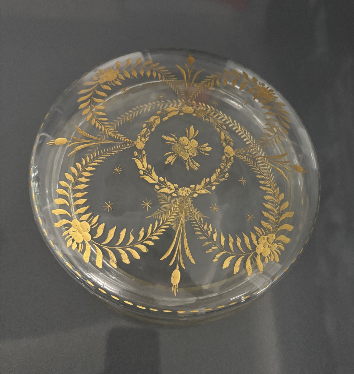 Importante boîte en cristal 