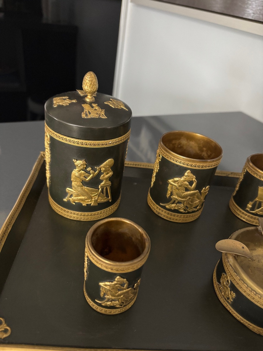 Empire Style Desk Smoker's Set-photo-2