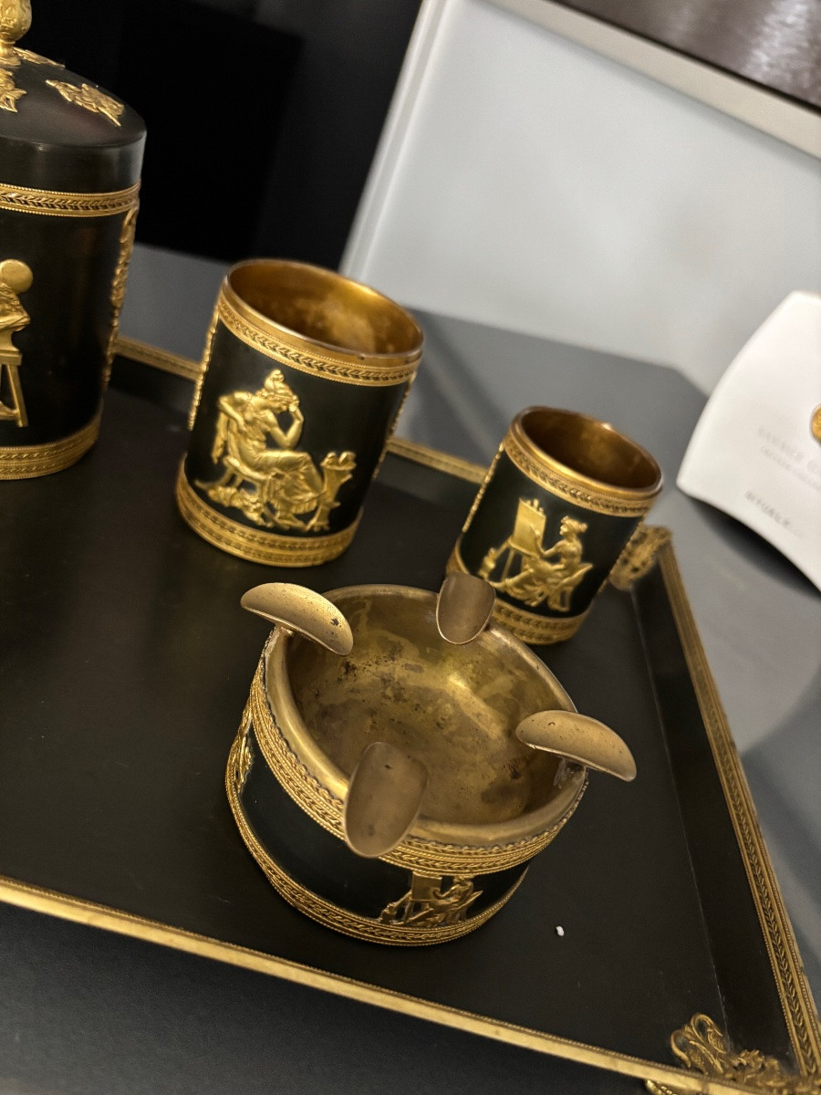Empire Style Desk Smoker's Set-photo-3