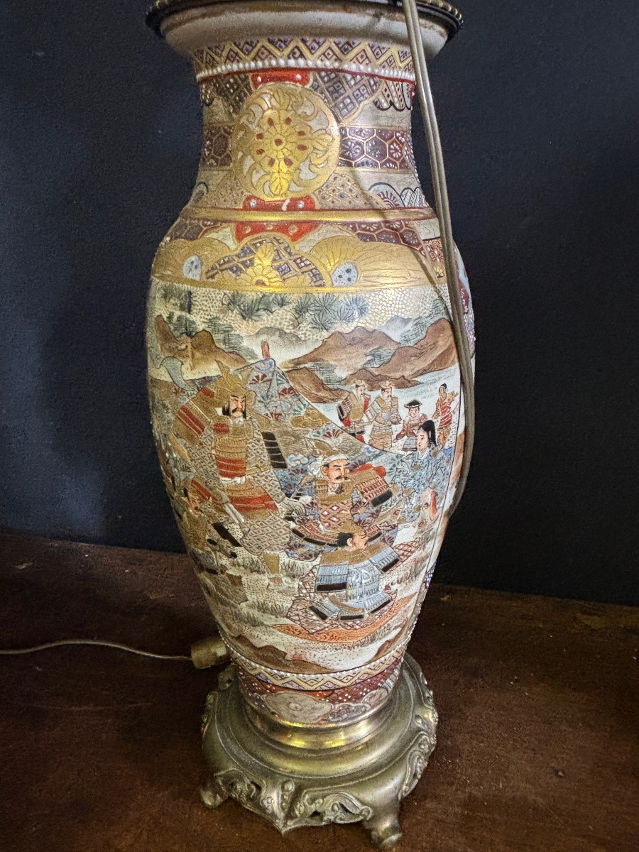 Pair Of Satsuma Lamps-photo-3