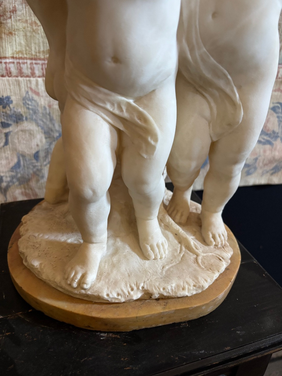 Sculpture en albâtre XIX ième -photo-4