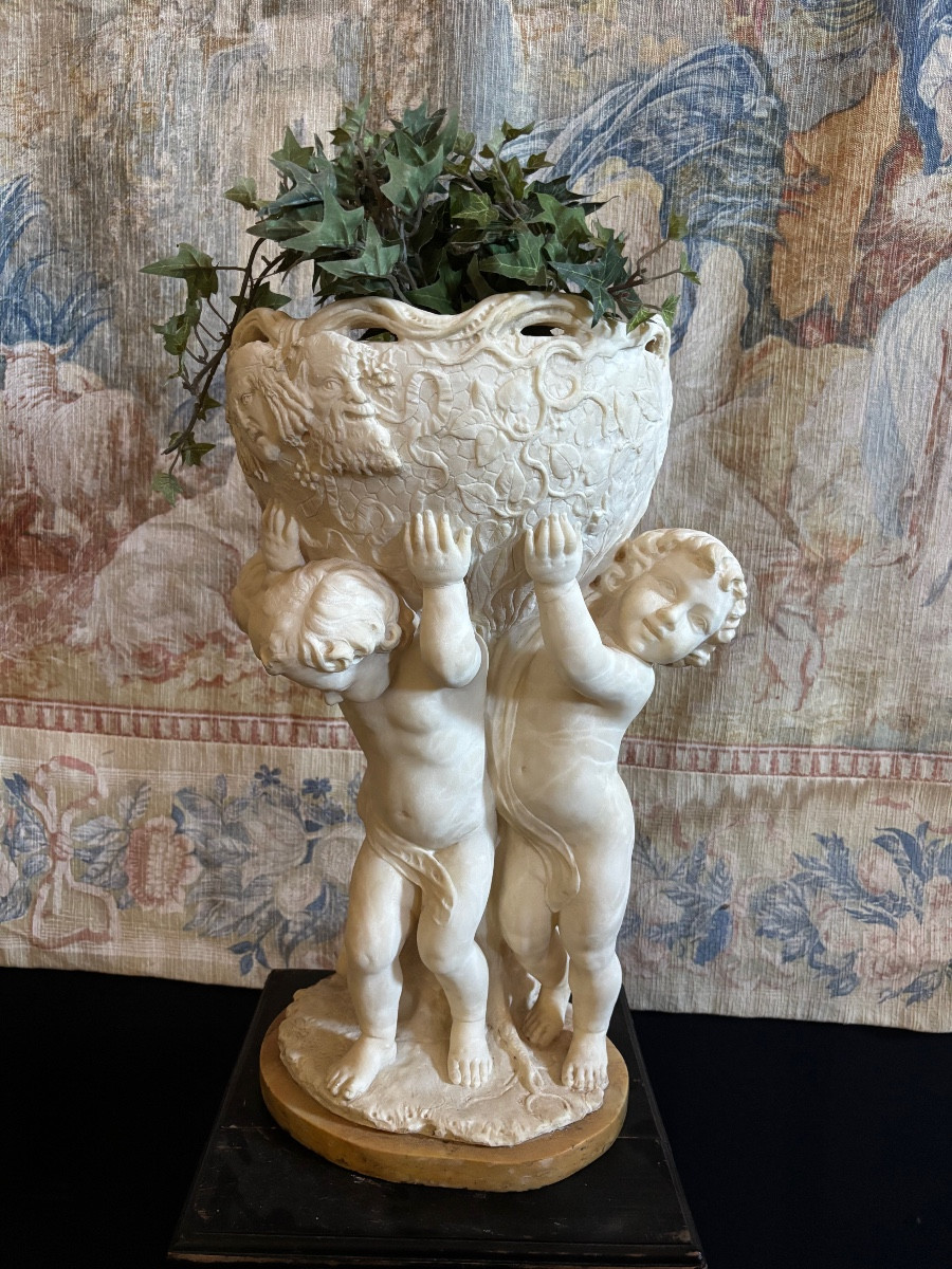 Sculpture en albâtre XIX ième 