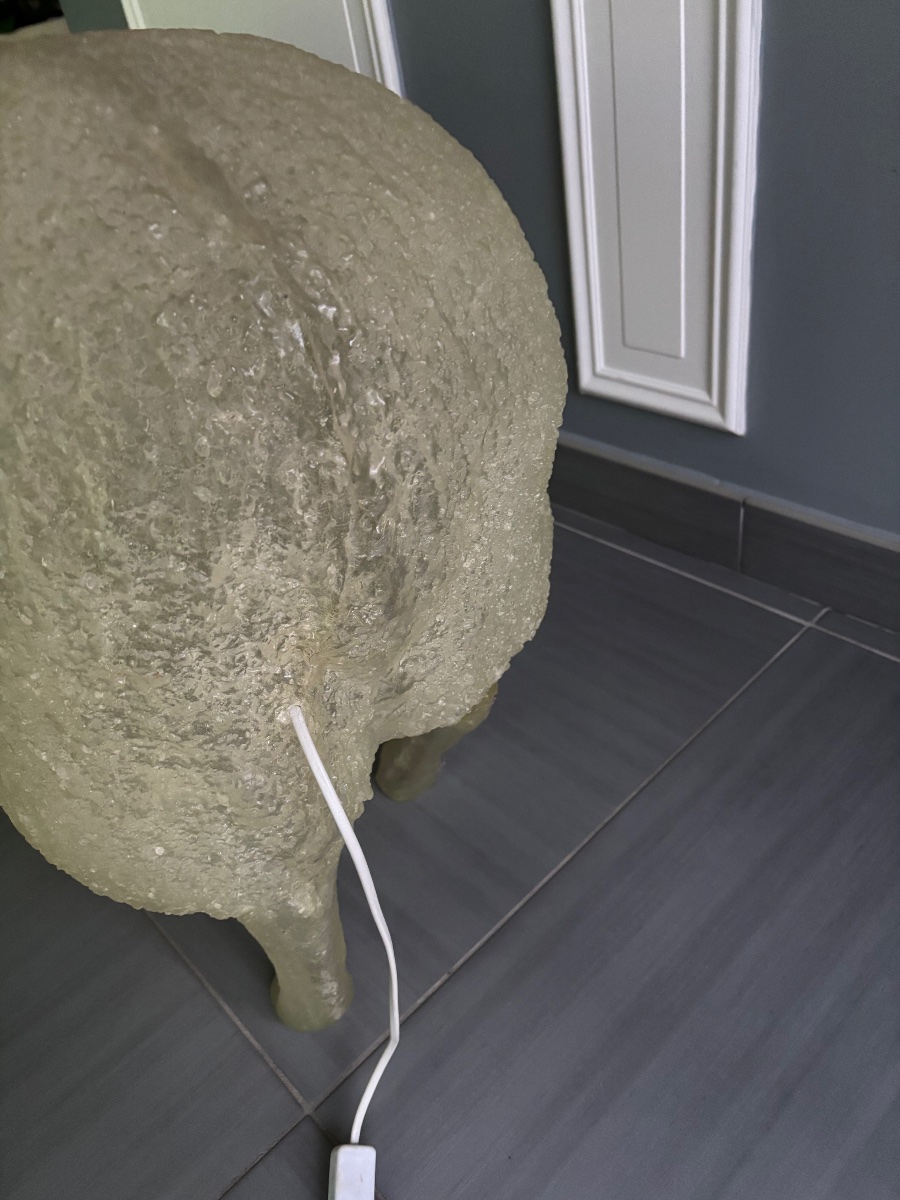Important  Life-size Sheep Lamp Sculpture -photo-4