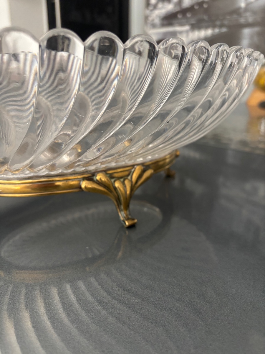 Important Pair Of Baccarat Crystal And Bronze -photo-2