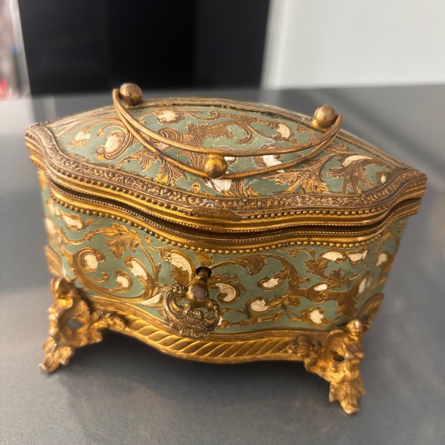 Coffret bronze émaillée Napoléon 3