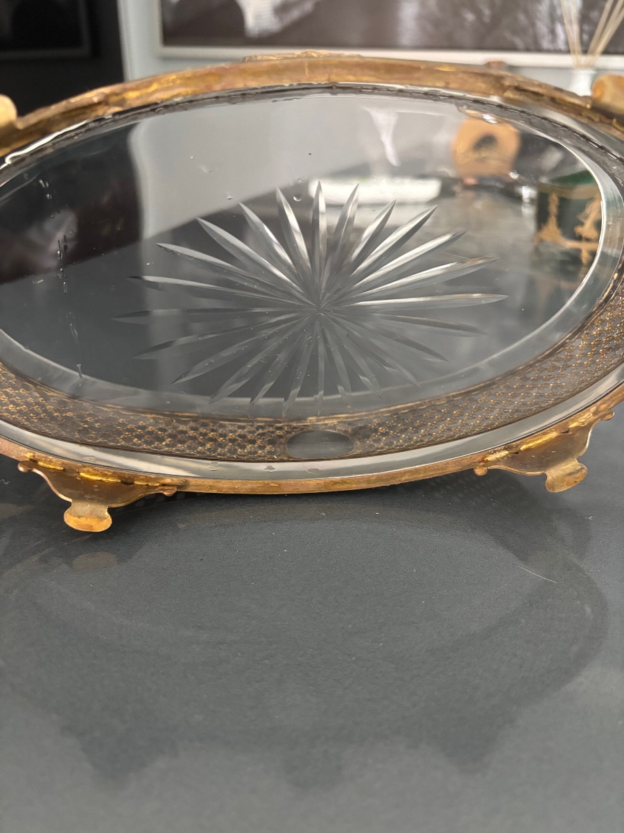 Louis XVI-style Crystal And Bronze Flower Vase -photo-1