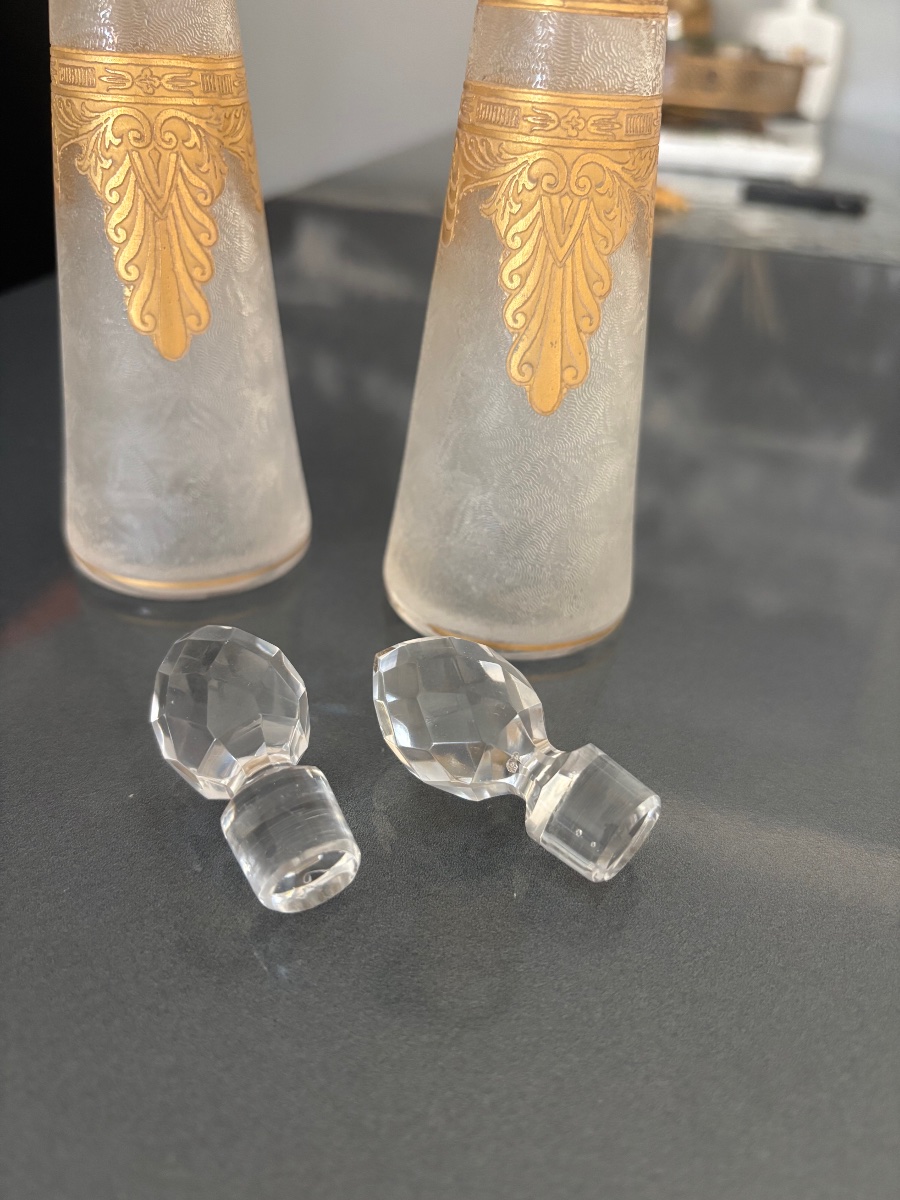 Pair Of St. Louis Crystal Vials -photo-2