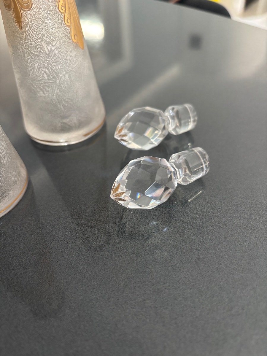 Pair Of St. Louis Crystal Vials -photo-3