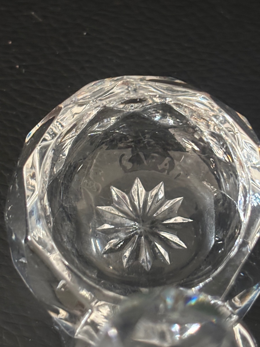 Paire salerons cristal Baccarat -photo-2