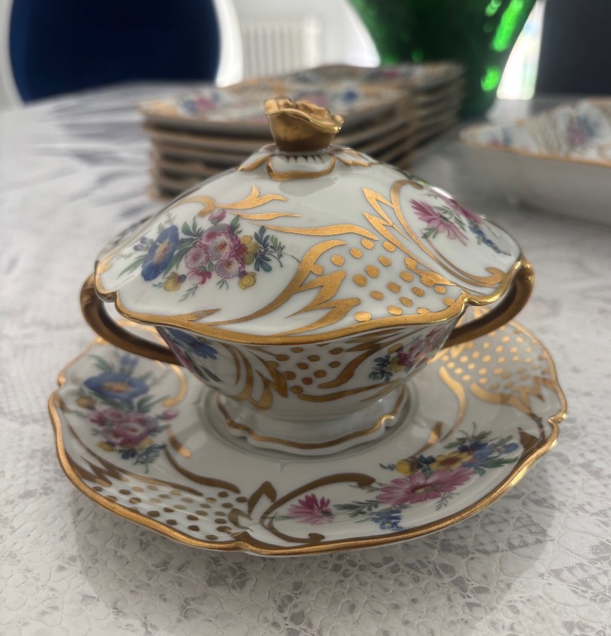 Limoges Porcelain Dessert Set -photo-2