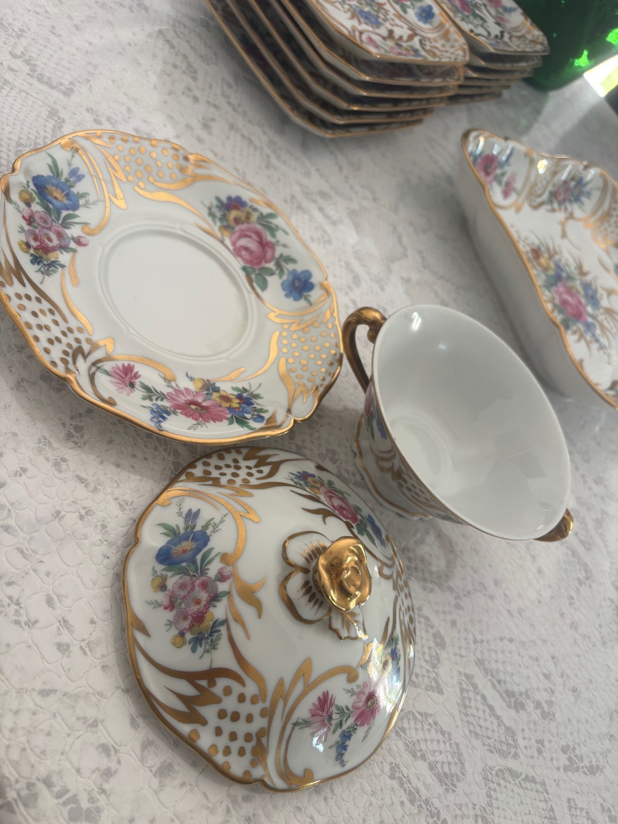 Limoges Porcelain Dessert Set -photo-3